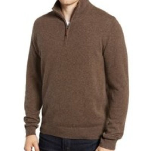 Nordstrom Other - NWT Nordstrom Men’s Shop Brown Cashmere Sweater L